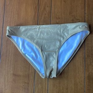 Boden gold lamé bikini bottom